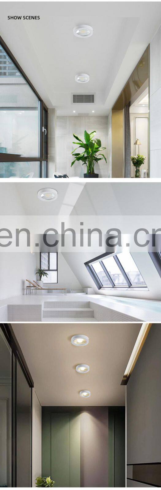 HUAYI Indoor Decoration Surface Mounted Aluminum 15W 24W 36W LED Mini Vertical Down Light
