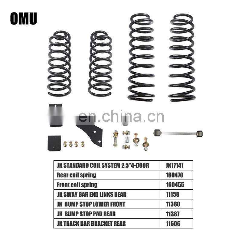 2.5 inches suspension kits for Jeep Wrangler JL 18+ Coil System Suspension Lift Kit 4x4 accessory maiker manufacturer