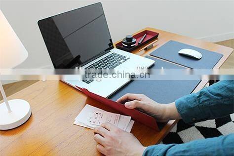 high quality genuine leather rectangle shape desk pad mouse pad place mat