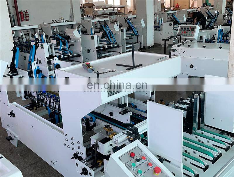 UFG800B Automatic Anti-heat Hot Coffee Insulated Paper Cup Carton Sleeve Fan Folder Gluer Making Machine