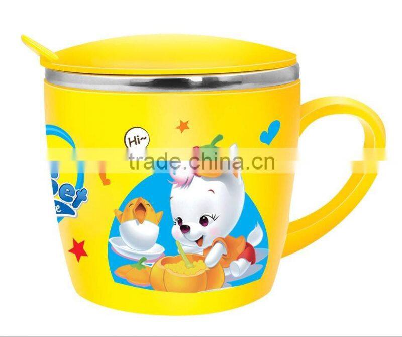CC-SP20004 304# stainless steel tokyo insulated cup for kids with lid and hand (Accept OEM)