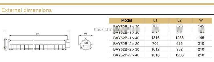 Flameproof Explosion proof Fluorescent Lamp
