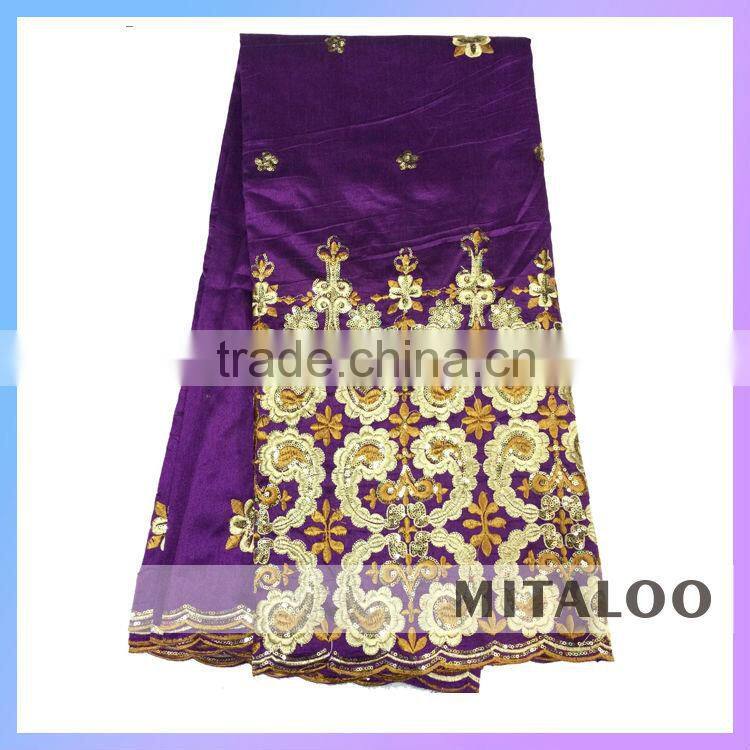 Mitaloo Quality Warranty Oem Nigerian George Fabric Wholesales African George Lace