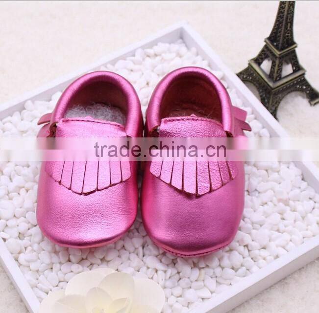 2015 Fashion lovely genuine leather baby shoes oem welcomed