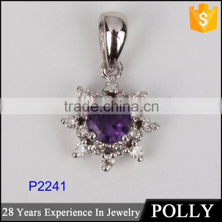 Guangzhou jewelry market wholesale gemstone stone chain pendant necklace design