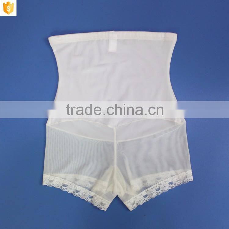 Hot sale sexy mesh panty shaper,transparent white women shaperwear slimming