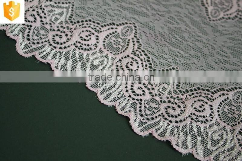 Chinese supplier mesh embroidery lace fabric for bra underwear