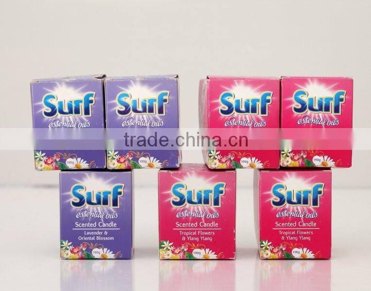 black glass candle jar,black candle holder with color ribbon