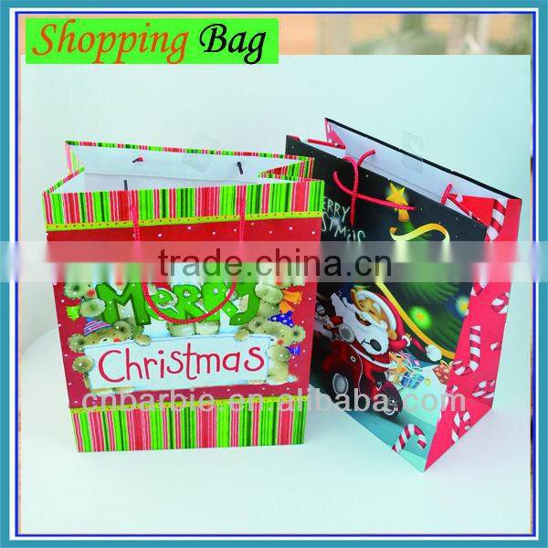 3D reindeer xmas handmade gift paper shopping bag