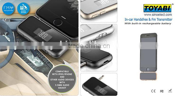 FM transmitter car kit for Home Audio Music Streaming Sound System / Bluetooth Car Kits