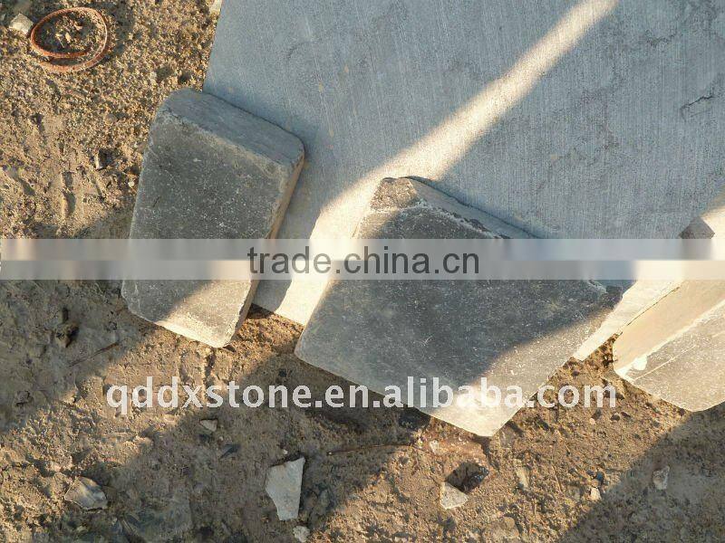 qingdao tumbled blue paving stone