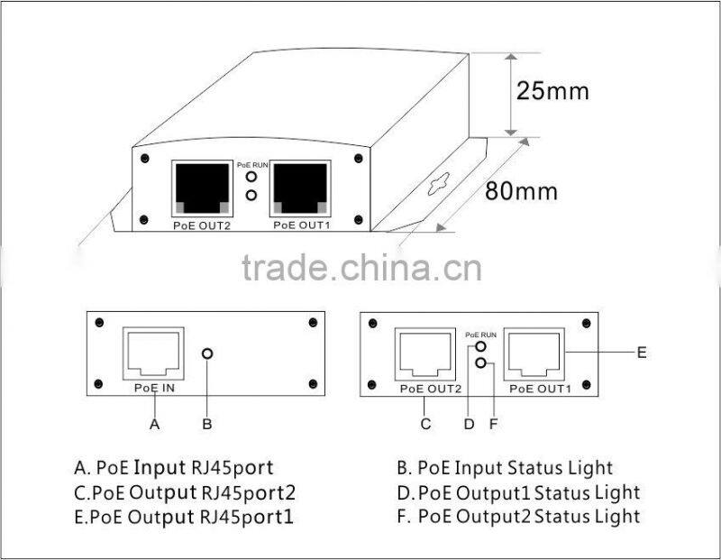 Nice Price Power Over Ethernet POE Extender for IP and Network Devices