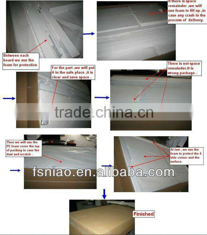 2016 living room furniture antique shallow walnut and white tv stand SK1333A