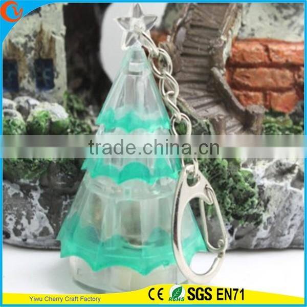 High Quality Novelty Design Christmas Assorted Sound Activated LED Keychain