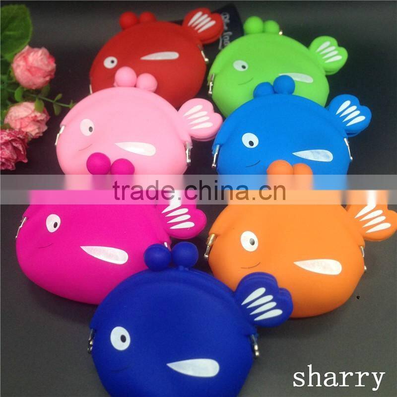 Shinerin Europe design kids purse silicone men's wallet bag