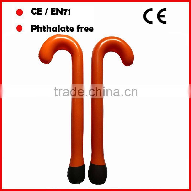 PVC inflatable walking sticks for promotion