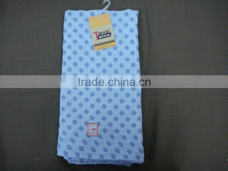 colorful pattern 100% cotton quick dyed softly baby napkin diper