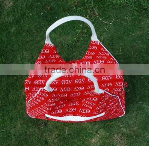 Wholesale Blanks Microfiber Large Fshional Tote Bag Shopping Handbags PU Leather Handle