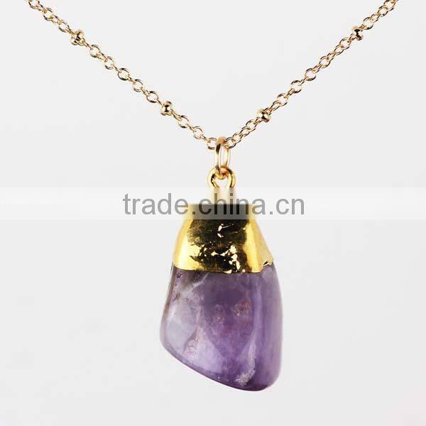 High Quality Elegant Natural Crystal Stone Necklace fro Wholesaler