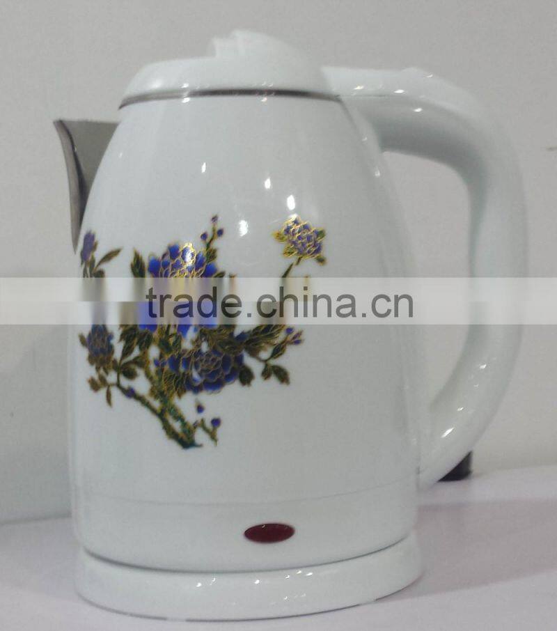 2016 hot selling double wall stainless steel electric kettle