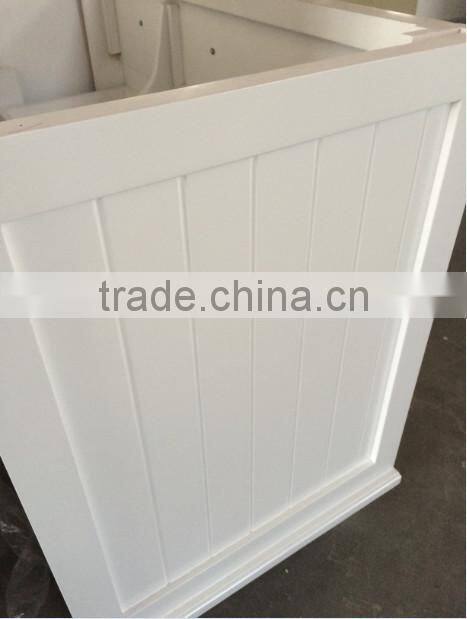 White bathroom cabinet/solid wood bathroom cabinet/wooden bathroom cabinet