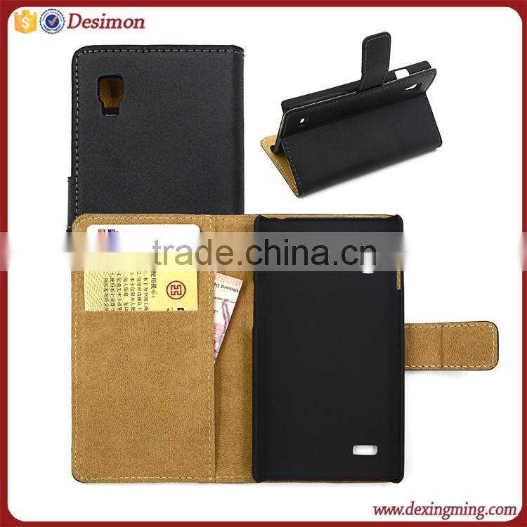 Desimon flip leather mobile phone case for LG L9