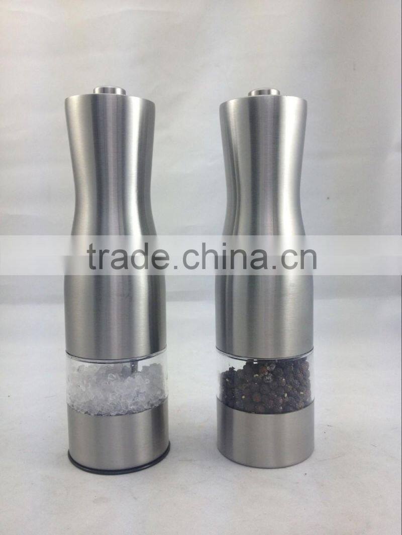 Manual Stainless Steel Pepper Mill with Ceramic Grinder