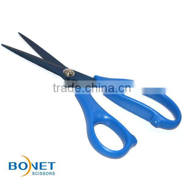 S14005/S14006/S14019 LFGB qualified Titanium coating Tailor cutting Scissors with plastic handle