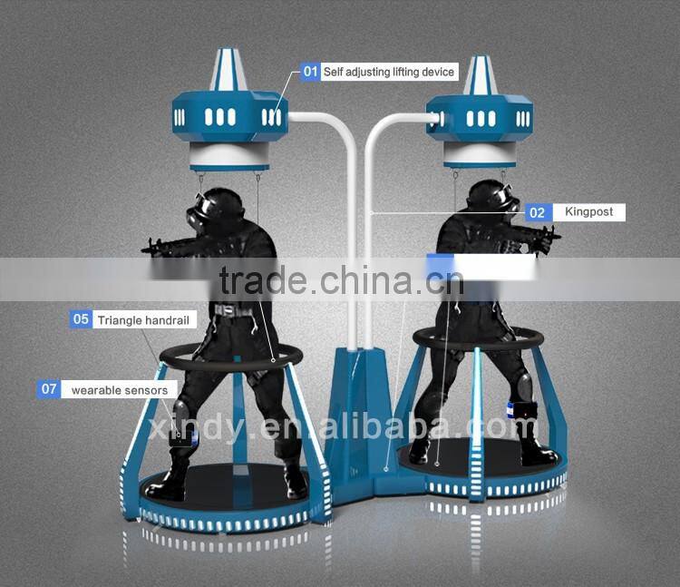 IAAPA popular VR treadmill virtual reality simulator 9d cinema