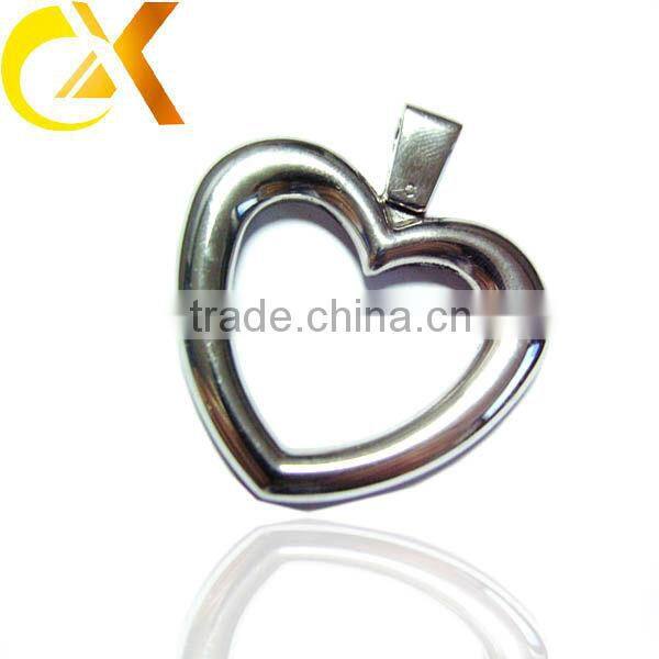 Fashion stainless steel heart pendant