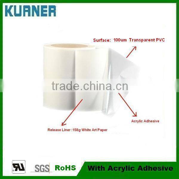 Transparent color film self adhesive