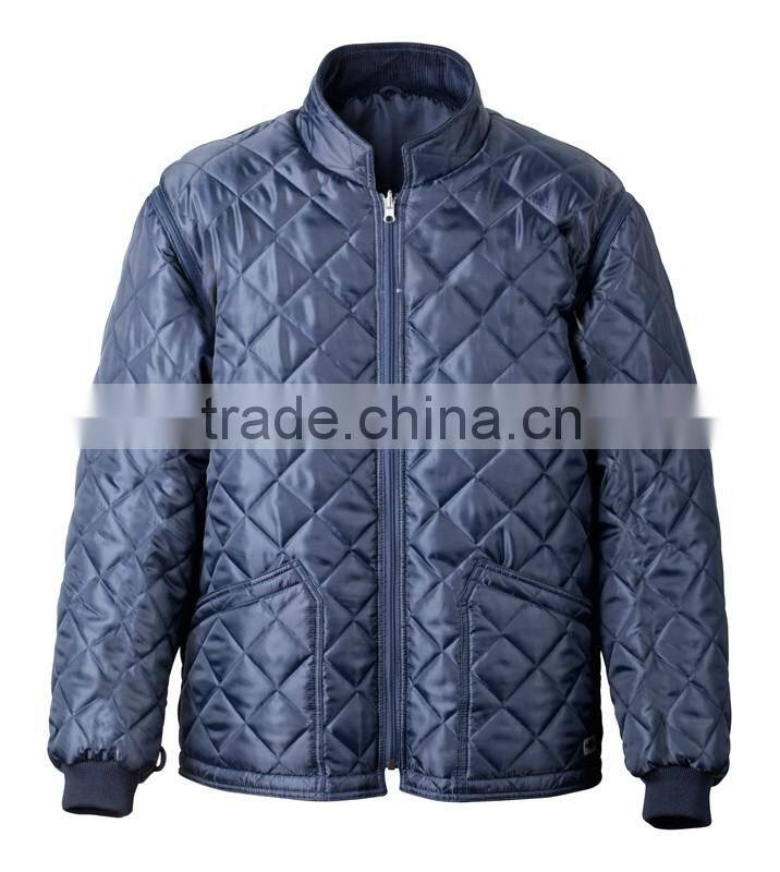 EN-340-EN14058 winter men warm thermal quilted wadded jacket