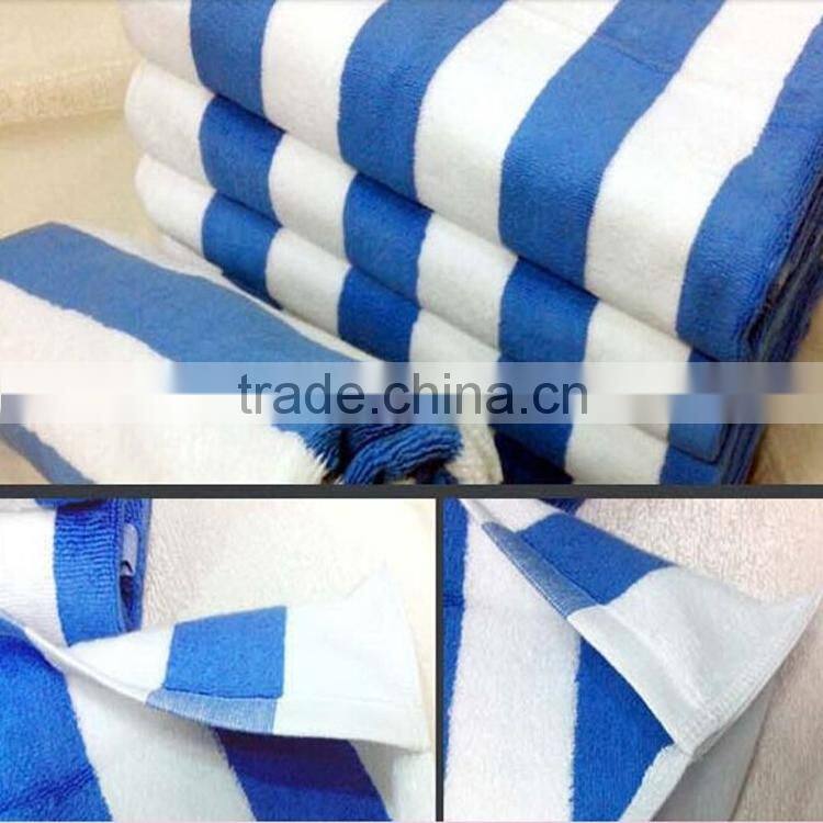 china manufacturer 30X60 cotton cabana stripe beach towel uk