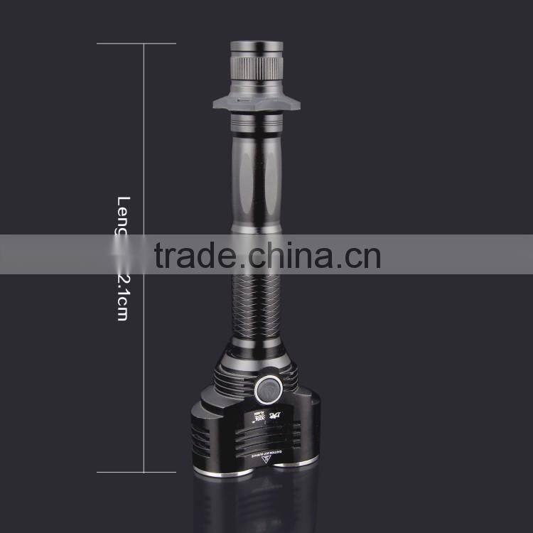 High power double light bulb led flashlight torch light