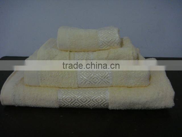 Factory Outlet cotton dobby satin face towel
