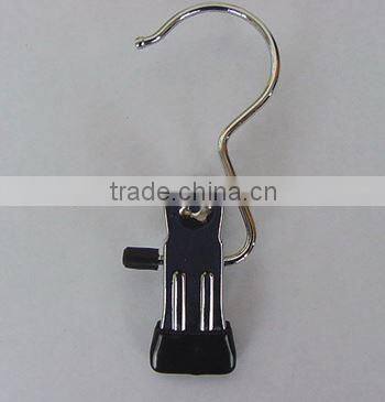 Hot selling space-saving single clip metal pants hanger