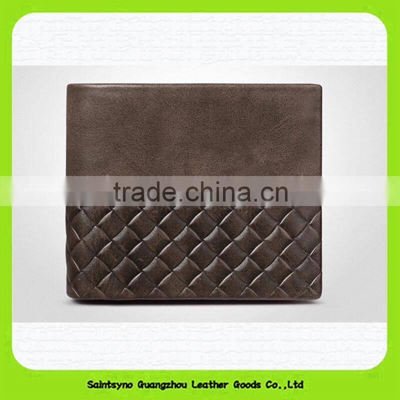 New design cheap fashion promotional pu leather Man Leather Wallet