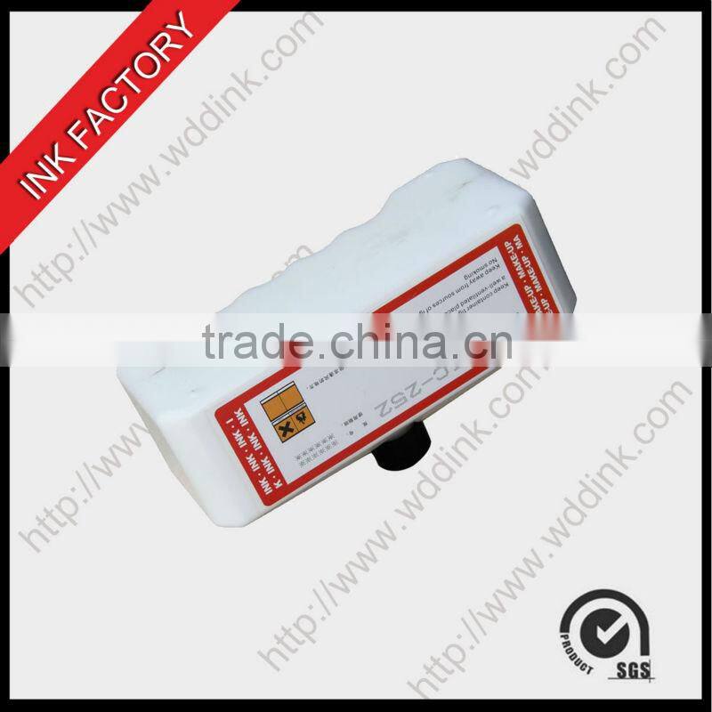 825ml white ink IC-252 for Domino printing machinery