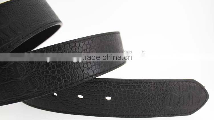 2015 new arrive designer man COROCO PU leather belt for jeans with shiny metal rivet accessories