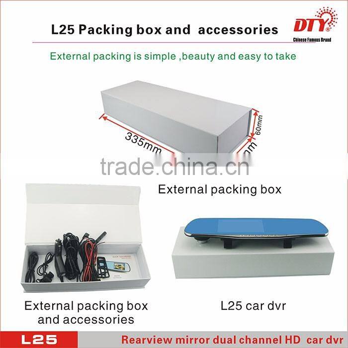 4.3 inch tft lcd screen rearview mirror car dvr,car dvr camera car reverse camera, hd car rearview mirror, L25