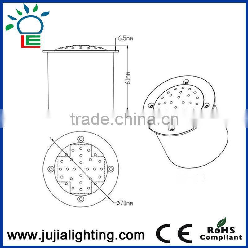 High Quality solar led undergound light solar led brick light with CE ROHS Approved