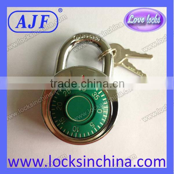 USA best selling high security colored fitness gym round combination padlock