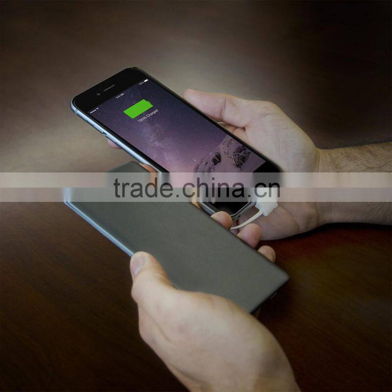 2016 hot selling portable mobile phone charger 3200mAh power bank with aluminiumalloy case