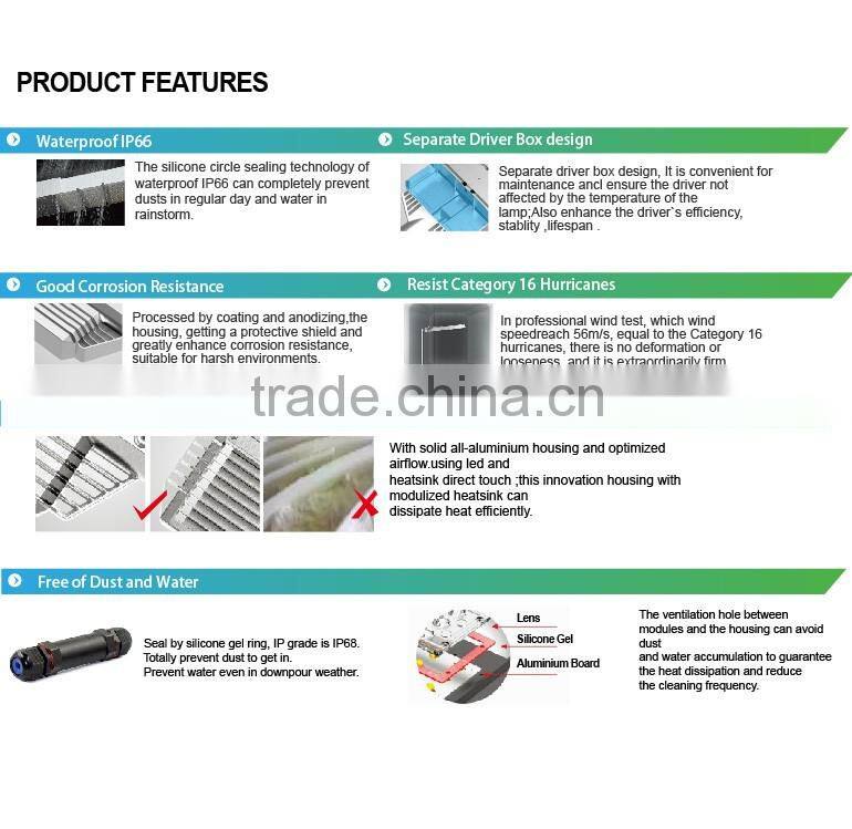 Aluminum outdoor elegant series waterproof 277v street light led 400w 250W