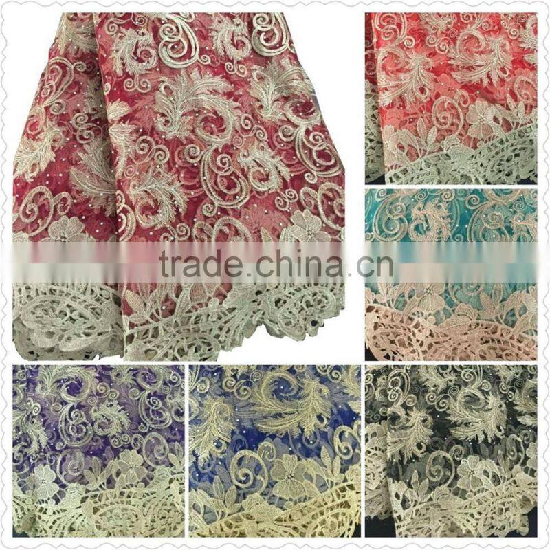 unique design shining velvet laces for party dresses