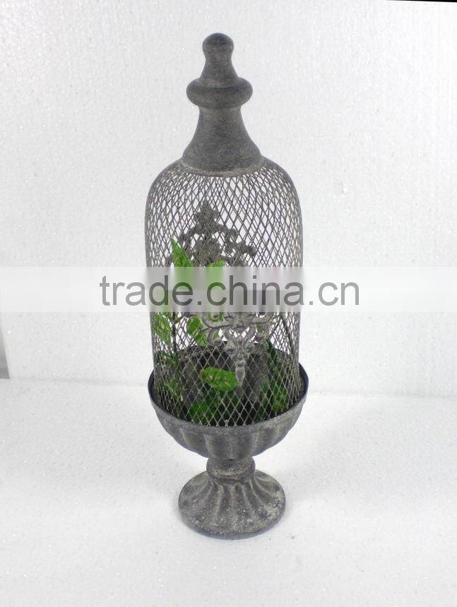 KS4197F-metal cage plant holder