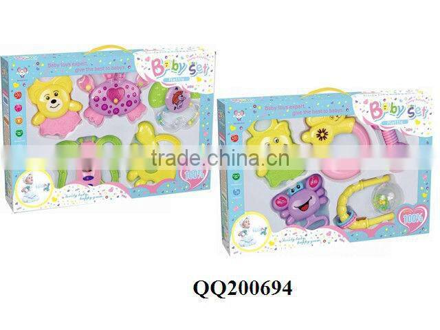 Lovely plastic baby rattle toy