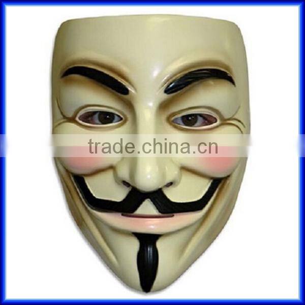 Hot anonymous resin V for vendetta mask for adult costume cosplay, odor eliminating masquerade masks halloween party masks