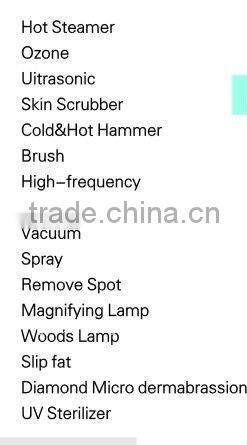 2015 hot selling guangzhou 17 in 1 multifunctional beauty system