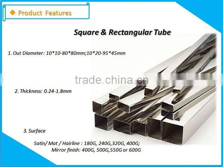 TAIDI ASTM A554 stainless steel pipe / tube 201 304